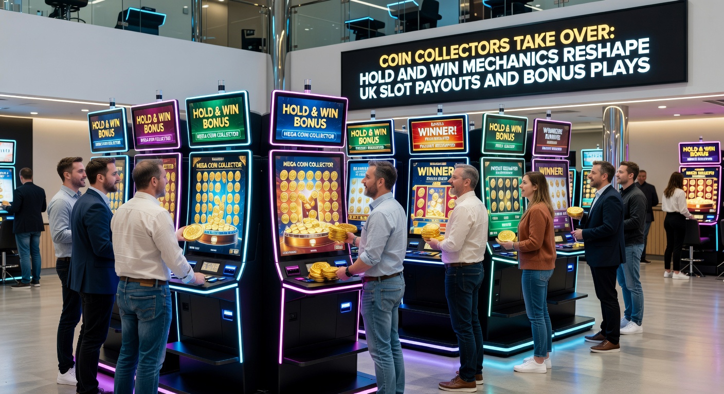Close-up of a mobile slot interface during Hold and Win respins, coins locking into place with jackpot values ticking upward amid flashing lights and animations