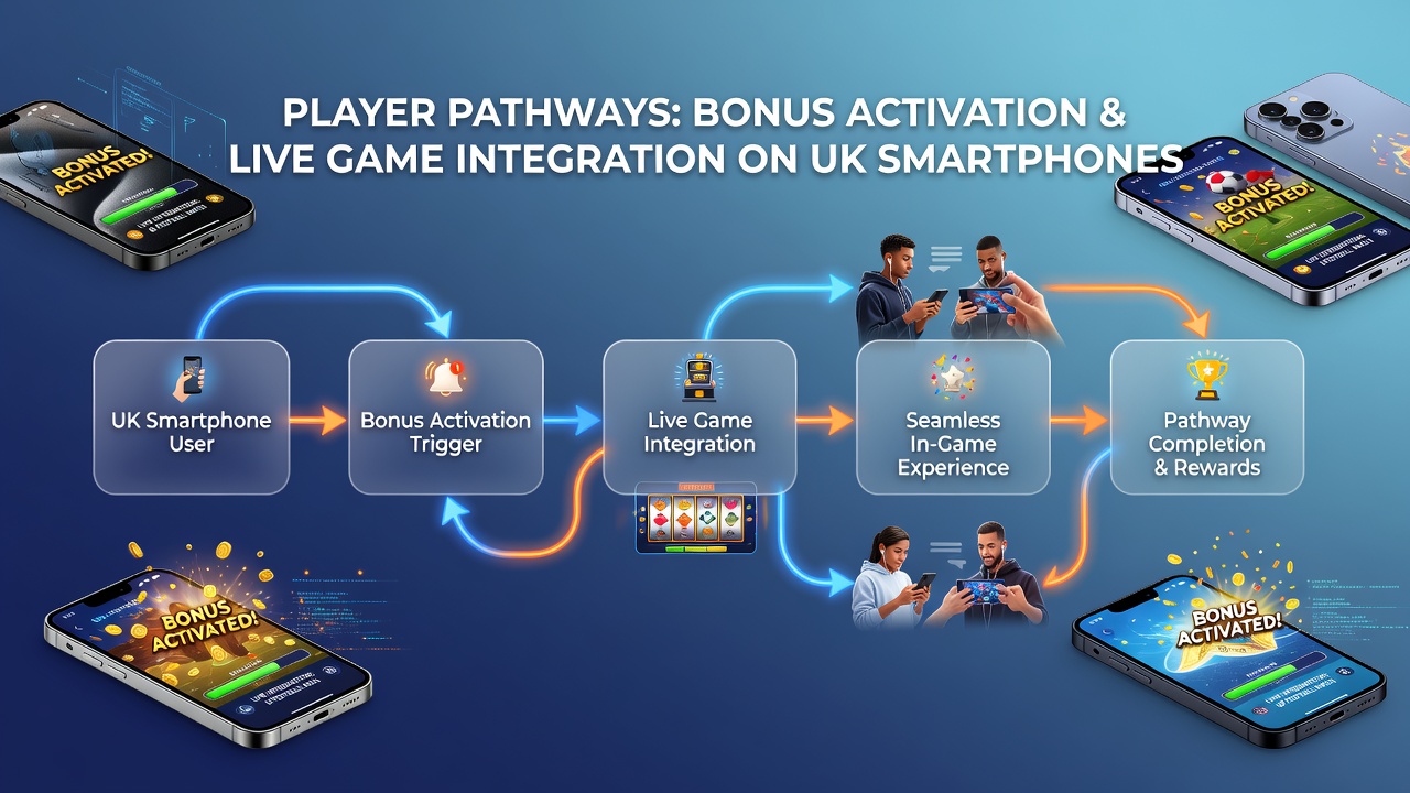 Live dealer game interface on UK smartphone with bonus balance overlay visible